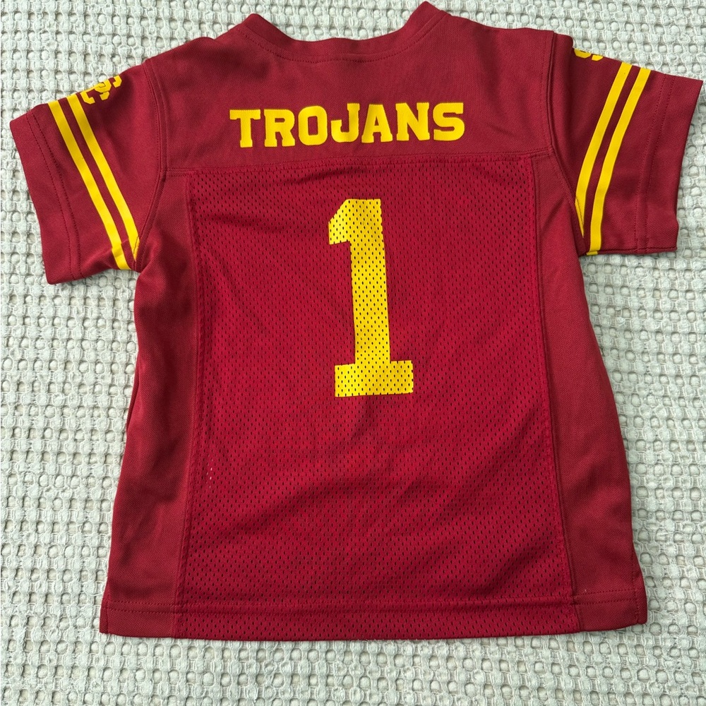 Rivalry Threads Kids Trojans Jersey - Maroon and Yellow